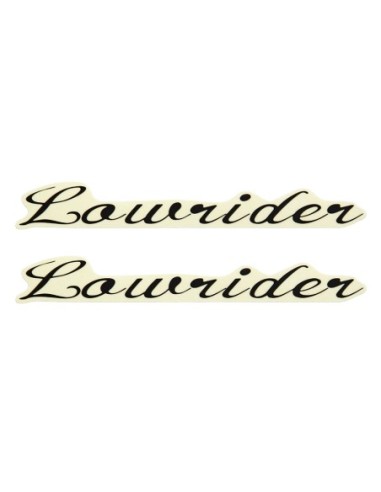 Lowrider Name Sticker AT Black Ground Transport.